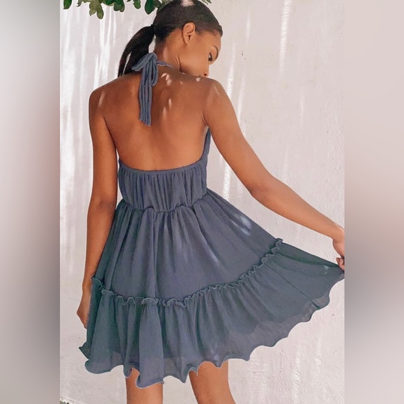 Lulus Dresses & Skirts - Lulus Size Small Denim Blue Babydoll Dress